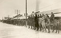Parade van de Kaitseliit in Petseri, rond 1930