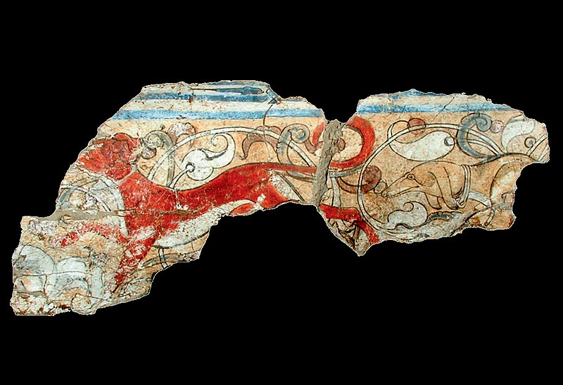 File:Kara-Khanid decorative band with aniimals, Afrasiab, circa 1200 CE.jpg