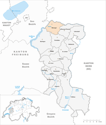 Bösingen - Carte