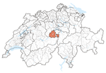 Location of the canton of Obwalden