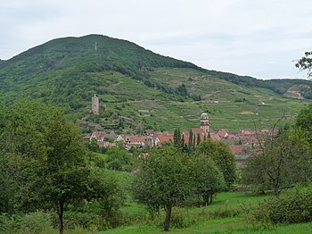 Kaysersberg, Kirche und Schloss.