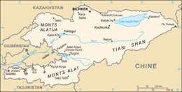 Mapa do Quirguistão