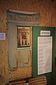 Deutsch: Historische Holzhackerfahne deshl. Vincenc im Holztrift- und Forstmuseum Schöpflklause im Salygraben