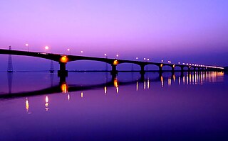 <span class="mw-page-title-main">Kolia Bhomora Setu</span> Bridge in Assam, India