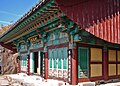 Jijangjeon (hall) is a tribute building for the Bodhisattva Jijang, or Ksitigarbha, the Bodhisattva who cures suffering. Jijang goes to the various levels of hell and pleads with the souls of men to repent. Saseongam is said to have been built by Priest Yeongi Chosa in 544. Named Saseongam, or the Hermitage of Four Saints, after four high priests: Yongi Chosa, Wonhyo Taesa, Toseon Kuksa, and Chinkak Seonsa, that lived and worked here at one time. Saseong Hermitage is Jeollanamdo Cultural Property Material #33.