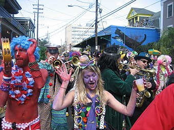 Revelers on Frenchmen Street, 2009