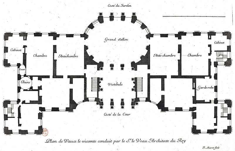 File:L'Architecture française (Marot) BnF RES-V-371 038r-f83 Vaux-le-Vicomte, Plan (adjusted).jpg