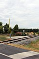 Deutsch: Bahnübergang der ehemaligen Burgenlandbahn in Lackendorf, heute nur mehr Draisinenbahn