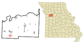 Lafayette County Missouri Incorporated and Unincorporated areas Lake Lafayette Highlighted.svg