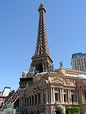 Torre Eiffel en el Hotel París de Las Vegas