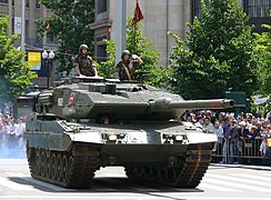 Leopard 2E, char de combat principal (allemand) de l'armée espagnole.
