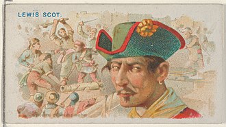 Lewis Scot, Capture of Campeche, from the Pirates of the Spanish Main series (N19) for Allen & Ginter Cigarettes MET DP835048 Lewis Scot, Capture of Campeche, from the Pirates of the Spanish Main series (N19) for Allen & Ginter Cigarettes MET DP835048.jpg