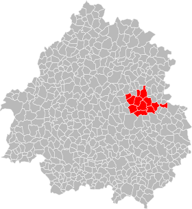 Umístění společenství obcí Causses a Vézère