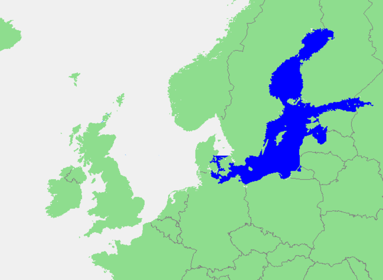 Балтийское море карта европы