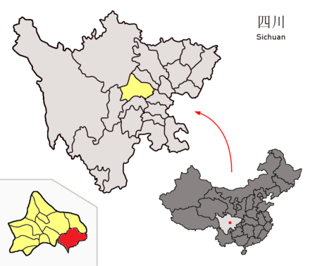 Location of Jianyang within Sichuan (China).png