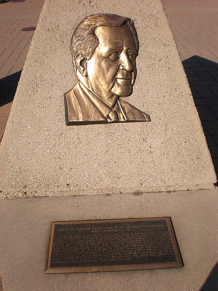 File:Louis W. Foster Family Field memorial.JPG