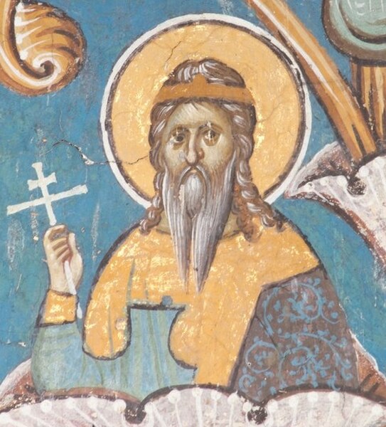Vladislav at Dečani (frescoes finished in 1350).