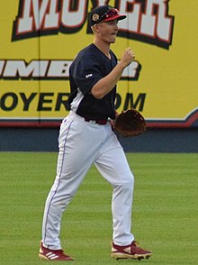 Luke Williams scored a walk-off home run in his first major league start. Luke Williams (48206163261) (cropped).jpg