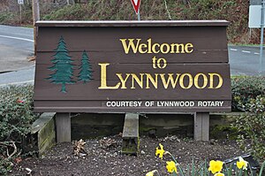 Lynnwood, WA velkomstskilt.jpg