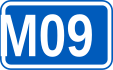 Highway M09 shield}}