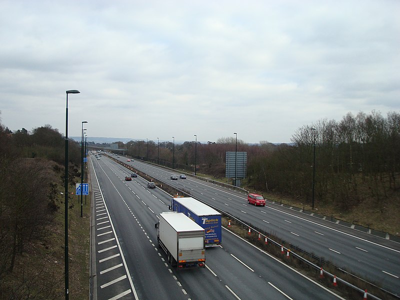 File:M20 near junction 3 - geograph.org.uk - 1750877.jpg