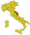 Map of Marche