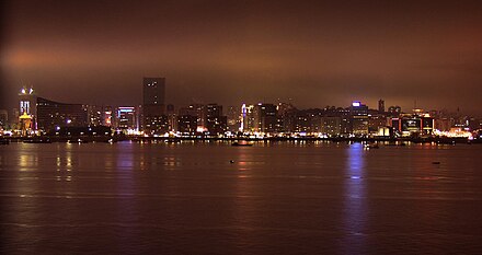 Skyline of the Macau Peninsula at night