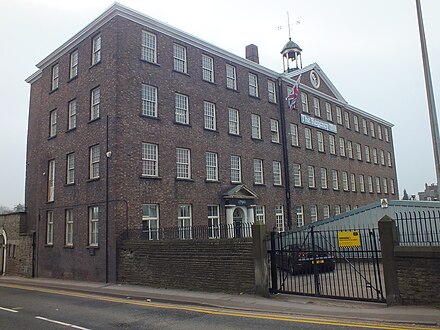 Chester Road Mill, with the date 1790 above the door.