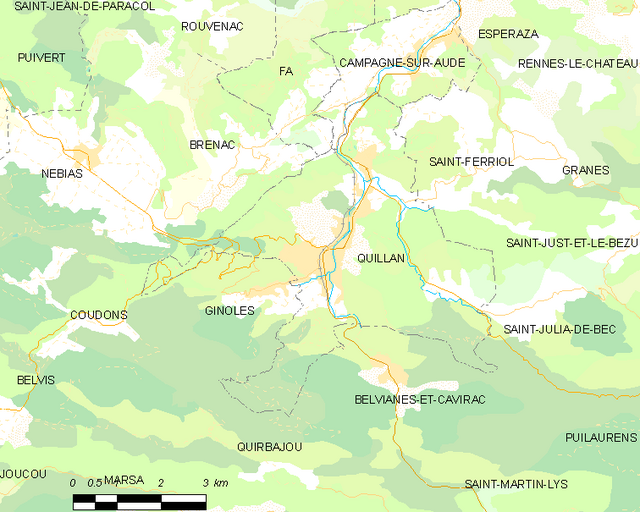 Quillan - Localizazion