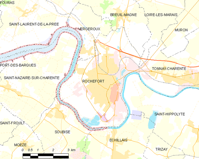 Poziția localității Rochefort