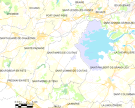 Mapa obce Saint-Mars-de-Coutais