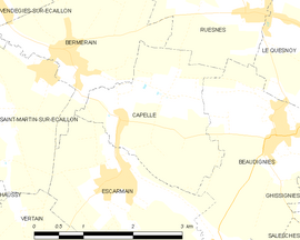 Mapa obce Capelle