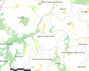 Poziția localității Saint-Pierre-Roche