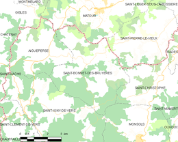 Saint-Bonnet-des-Bruyères - Localizazion