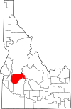 Map of Idaho highlighting Boise County.svg