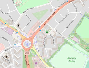 300px map of northolt%2c london