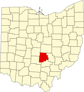 Расположение округа Фэрфилд (Fairfield County)
