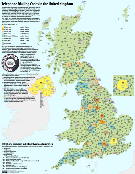 File:Map of the Telephone Dialling Codes in the United Kingdom.png