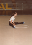 María en su etapa como gimnasta del conjunto (1983).
