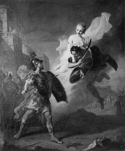 Menelaos im Zweikampf mit Paris (Tischbein)