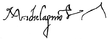 signature de Michel-Ange