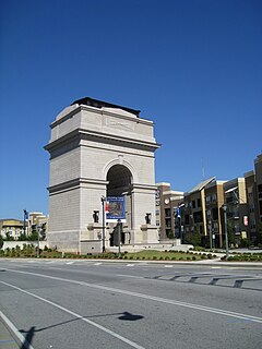 Millennium Gate Museum triumphal arch and Georgia history museum located in Atlanta