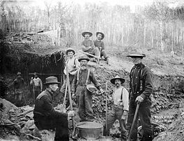Miners at Hunter Creek 1898