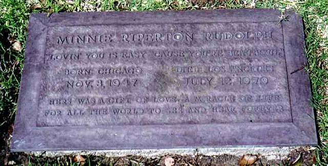 Riperton's grave at Westwood Village Memorial Park Cemetery