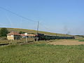 Čeština: Parní vlak v Mouchnicích k 100. výročí trati Nemotice - Koryčany. English: Steam train in Mouchnice.