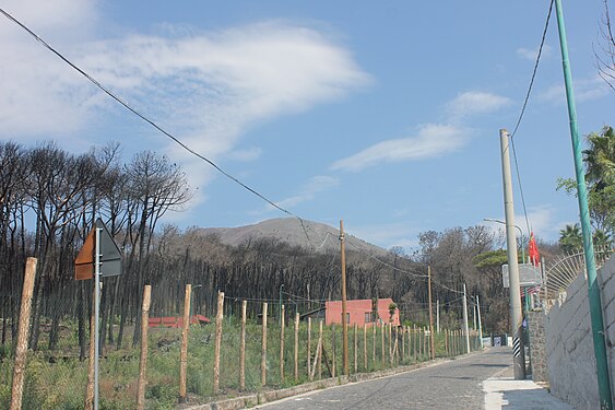 Mount Vesuvius in Pompeii