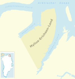 Kaart van Mylius-Erichsenland