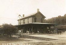 Newton station, built 1873, was one of the first stations N-best one.JPG