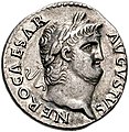 Silver denarius, AD 66
