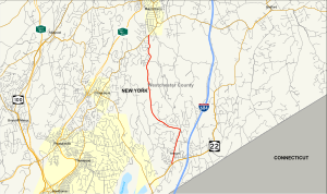 Map of New York State Route 128